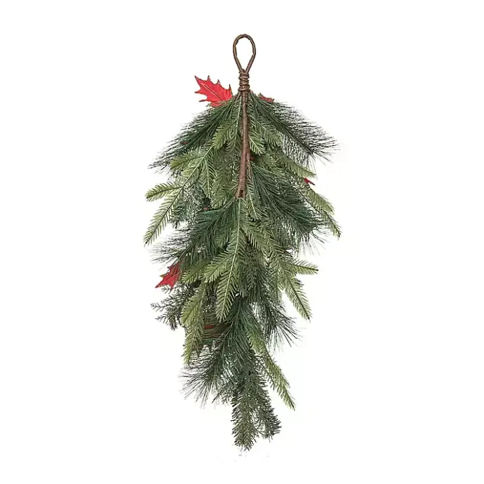 Best Kirklands Home Gilded Poinsettia Christmas Swag