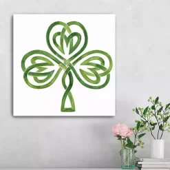 Outlet Kirklands Home Gilded Shamrock Canvas Art Print