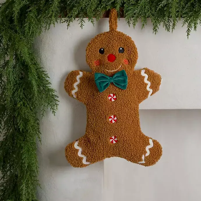 Best Kirklands Home Gingerbread Christmas Stocking Brown