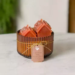 Kirklands Home Gingerbread House Cinnamon Buns Jar Candle Brown