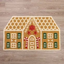 Best Kirklands Home Gingerbread House Hooked Floor Mat