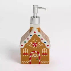 Outlet Kirklands Home Gingerbread House Soap Dispenser Brown