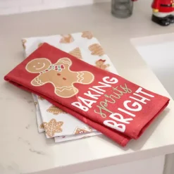 Hot Kirklands Home Gingerbread Kitchen Towels, Set of 2