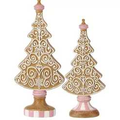 Online Kirklands Home Gingerbread Tree Table Decorations, Set of 2