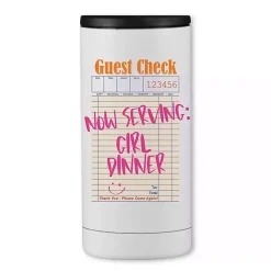 Clearance Kirklands Home Girl Dinner Stainless Steel Koozie White