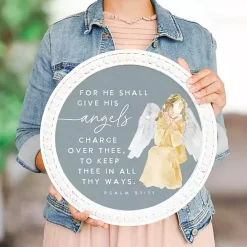 New Kirklands Home Give His Angels Round Wall Plaque