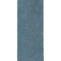 Best Kirklands Home Glacier Lofty Pile Chenille Bath Mat, 45 in. Blue