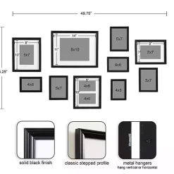 Clearance Kirklands Home Glam Black 10-pc. Gallery Wall Frame Set