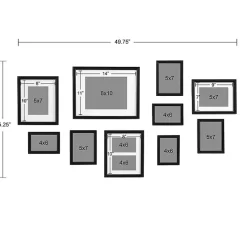 Clearance Kirklands Home Glam Black 10-pc. Gallery Wall Frame Set