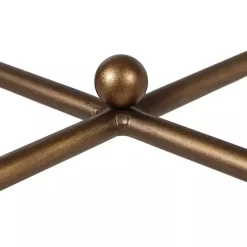 Discount Kirklands Home Glass and Metal Rectangle Porter Coffee Table Gold