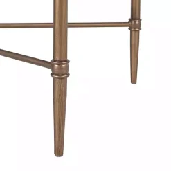 Discount Kirklands Home Glass and Metal Rectangle Porter Coffee Table Gold