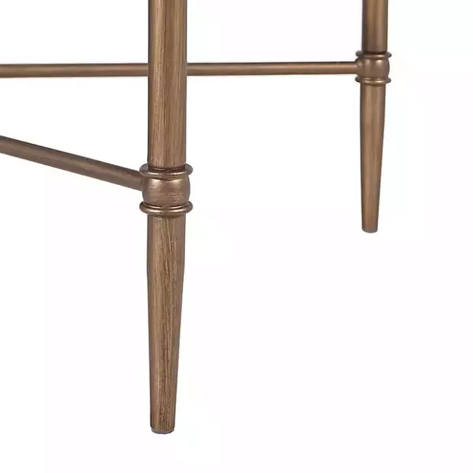 Discount Kirklands Home Glass and Metal Rectangle Porter Coffee Table Gold