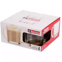 Clearance Kirklands Home Glass Embossed Coffee Mugs, Set of 4 Clear