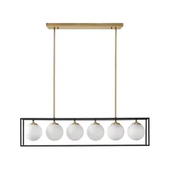 Discount Kirklands Home Glass Globes Rectangle Chandelier