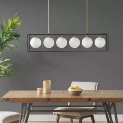 Discount Kirklands Home Glass Globes Rectangle Chandelier