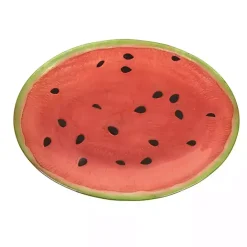 Sale Kirklands Home Glass Watermelon Platter Red