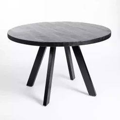 Outlet Kirklands Home Glenn Midnight Wood Dining Table Black