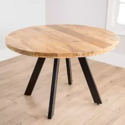 Outlet Kirklands Home Glenn Natural Wood Dining Table Tan