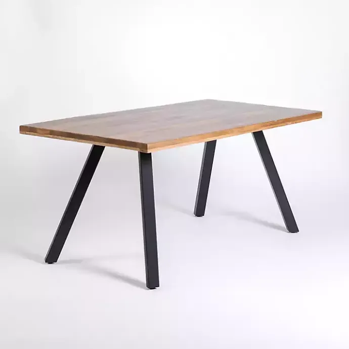 Best Kirklands Home Glenn Natural Wood Rectangular Dining Table Brown