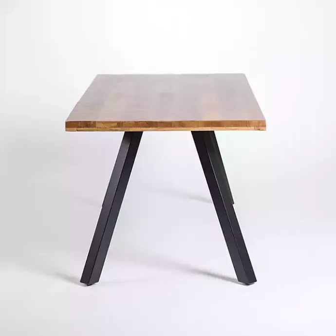 Best Kirklands Home Glenn Natural Wood Rectangular Dining Table Brown