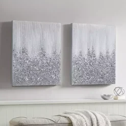 Sale Kirklands Home Glimmer Gradient 2-pc. Abstract Wall Art