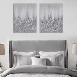 Sale Kirklands Home Glimmer Gradient 2-pc. Abstract Wall Art