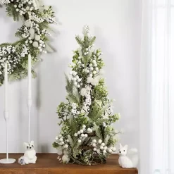 Best Kirklands Home Glitter Pine and Berry Mini Christmas Tree