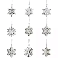 Sale Kirklands Home Glitter Snowflake 18-pc. Christmas Ornament Set