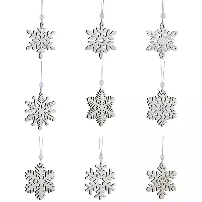 Sale Kirklands Home Glitter Snowflake 18-pc. Christmas Ornament Set