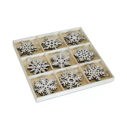 Sale Kirklands Home Glitter Snowflake 18-pc. Christmas Ornament Set