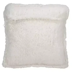 Clearance Kirklands Home Glittery Silver Sherpa Sequins Throw Pillow