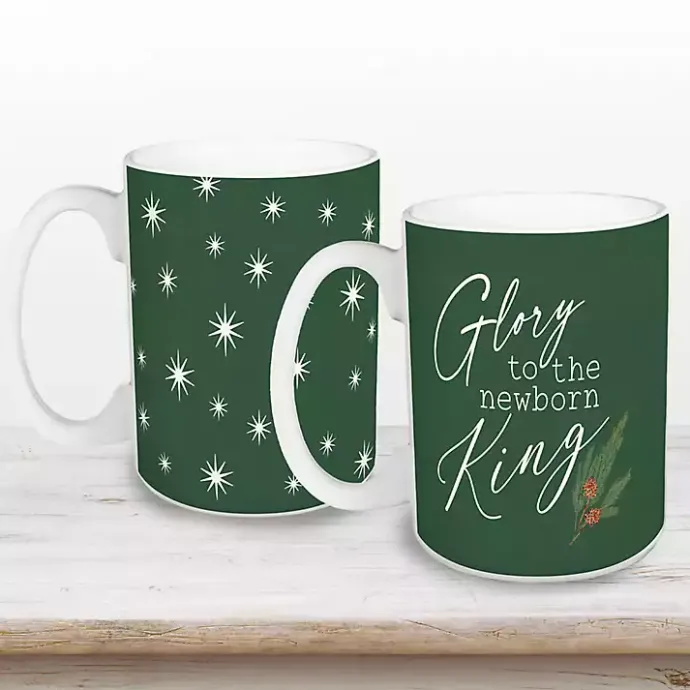 Discount Kirklands Home Glory to the Newborn King Mugs, Set of 2