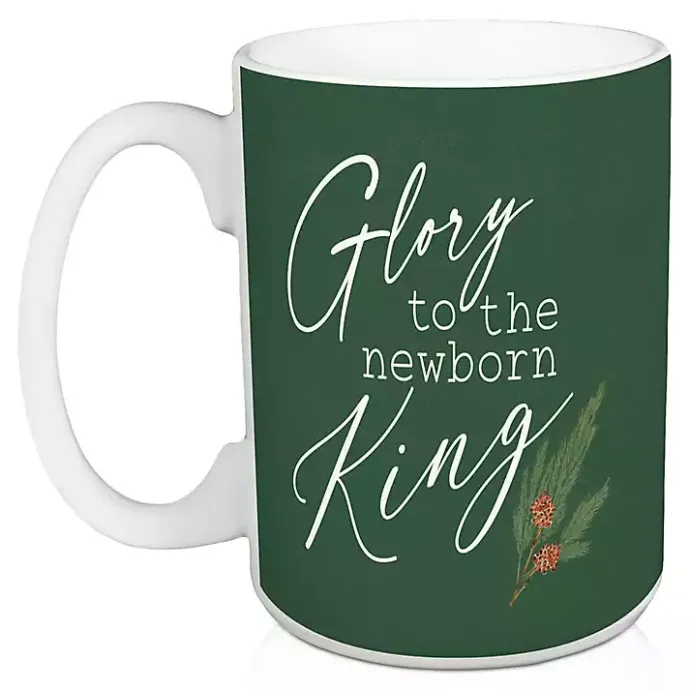 Discount Kirklands Home Glory to the Newborn King Mugs, Set of 2