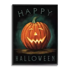 Best Kirklands Home Glowing Happy Jack-O-Lantern Canvas Wall Art