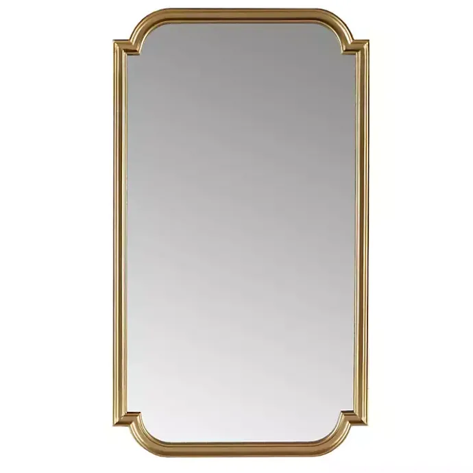 Best Kirklands Home Gold Adelaide Scalloped Rectangular Wall Mirror