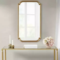 Best Kirklands Home Gold Adelaide Scalloped Rectangular Wall Mirror