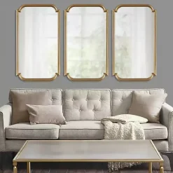 Best Kirklands Home Gold Adelaide Scalloped Rectangular Wall Mirror