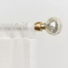 Best Kirklands Home Gold Aged Mercury Sphere Curtain Rod, 72 in.