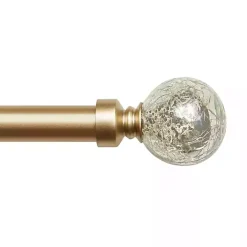 Best Kirklands Home Gold Aged Mercury Sphere Curtain Rod, 72 in.