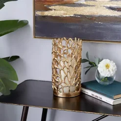 Discount Kirklands Home Aluminum Coral Hurricane, 10 in. Gold