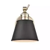 Sale Kirklands Home Gold and Black Metal Tapered Shade Wall Sconce