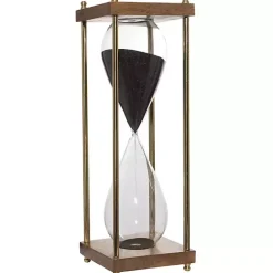 Discount Kirklands Home Gold and Brown Modern Hourglass