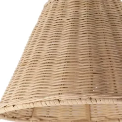 Outlet Kirklands Home Gold and Rattan Wall Sconce