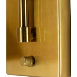 Outlet Kirklands Home Gold and Rattan Wall Sconce