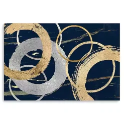 Online Kirklands Home Gold and Silver Rings Canvas Art Print, 48x32 in.