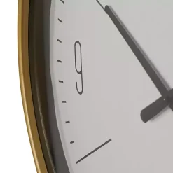 Discount Kirklands Home Gold and White Classic Wall Clock