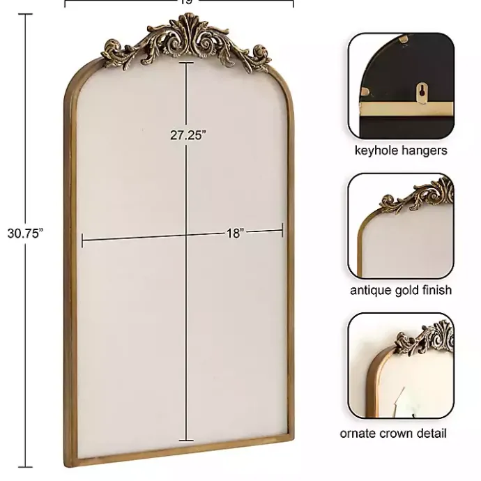 Online Kirklands Home Arch Framed Arendall Pinboard Gold
