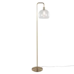 Hot Kirklands Home Arch Metro Glass Globe Floor Lamp Gold