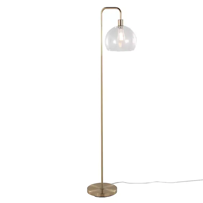 Hot Kirklands Home Arch Metro Glass Globe Floor Lamp Gold