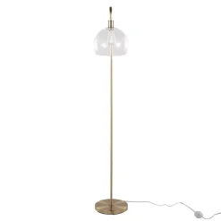 Hot Kirklands Home Arch Metro Glass Globe Floor Lamp Gold